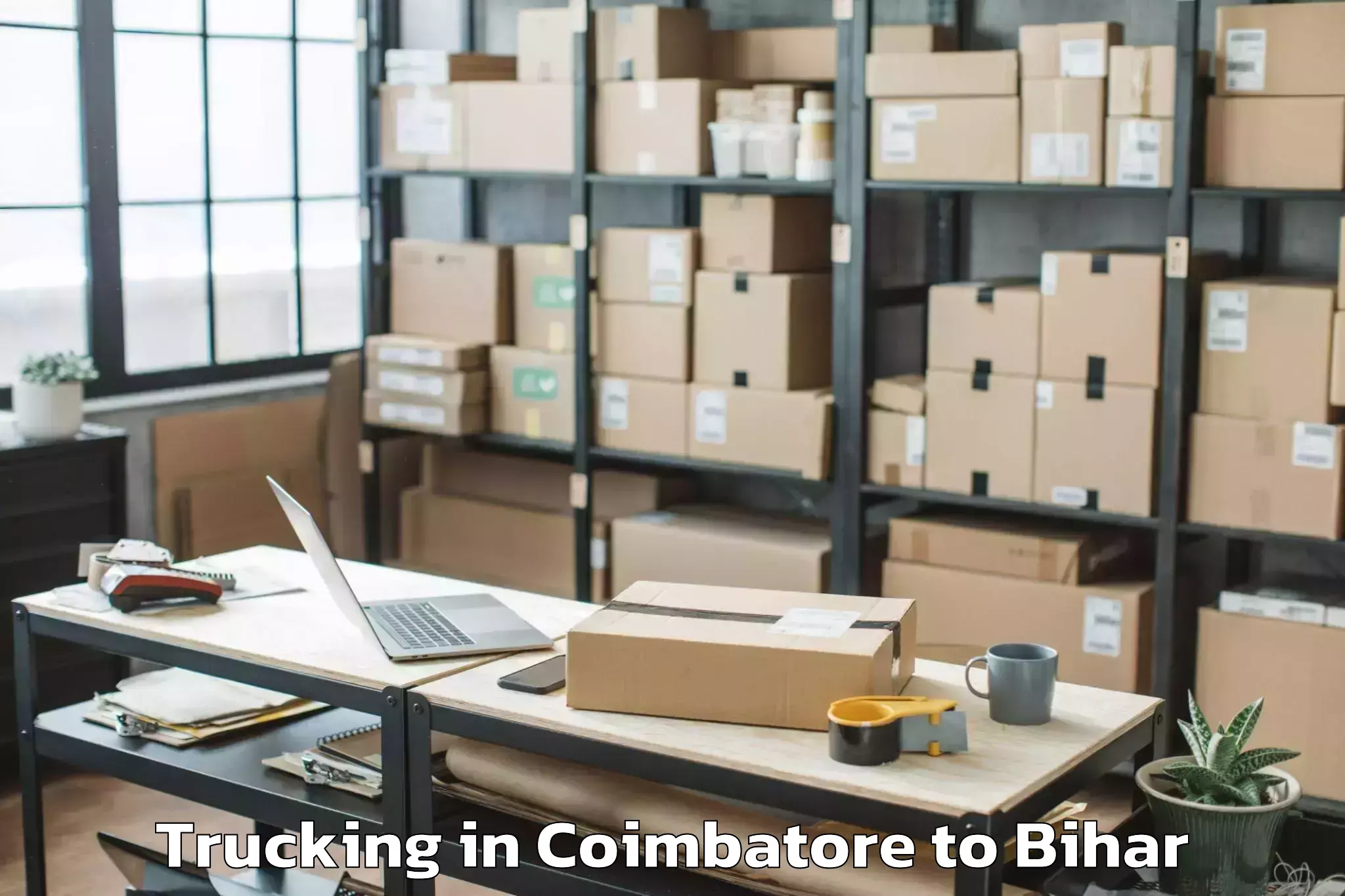 Book Coimbatore to Madhubani Trucking Online